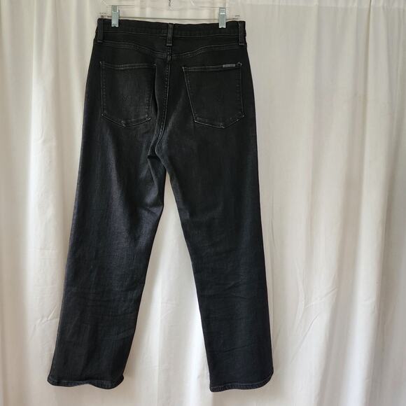 Hudson Noa Stellar straight Leg Jeans Black 29 washed relaxed fit grunge concert - Picture 9 of 12